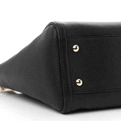 Gucci Pebbled Calfskin Small Soho Top Handle Bag Black 8 of 11