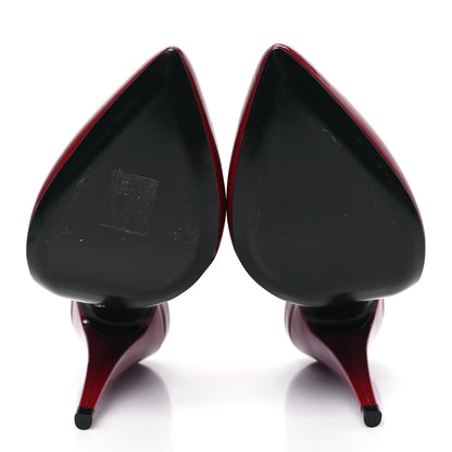 Saint Laurent Patent Venus 110 Slingback Pumps 39 Hot Red 5 of 12