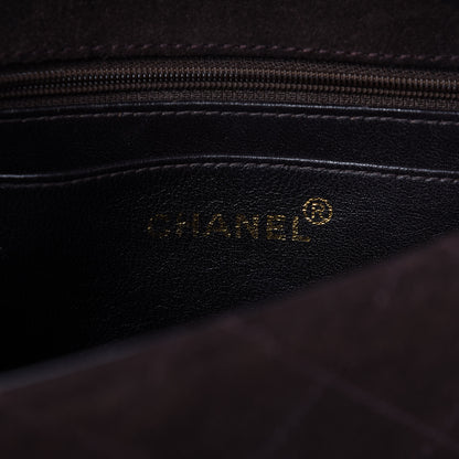 Chanel Suede Quilted Flap Bag Brown 8 of 11
