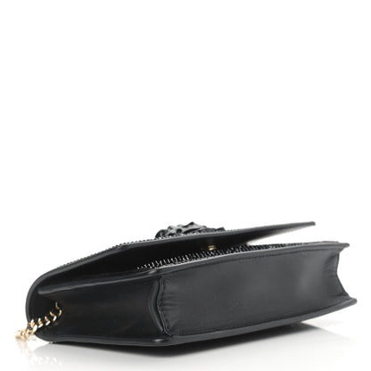 Versace Calfskin Palazzo Crystal Chain Evening Bag Black 4 of 9