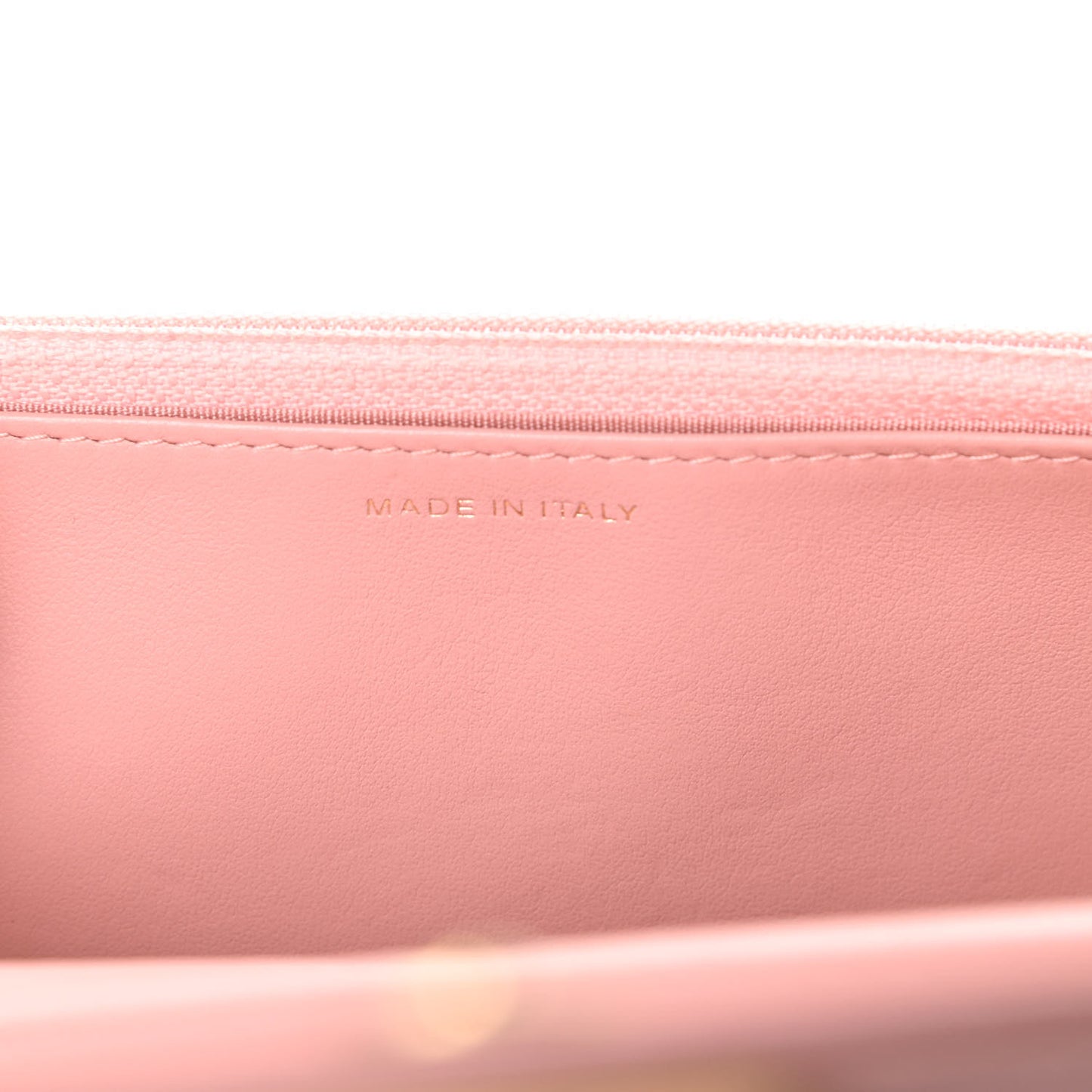 Caviar Quilted Boy Wallet On Chain WOC Light Pink