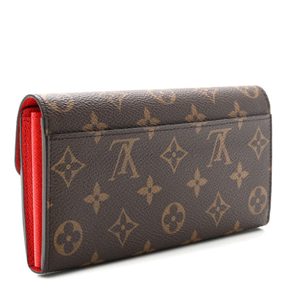 Louis Vuitton Monogram Sarah Wallet NM Coquelicot 3 of 7