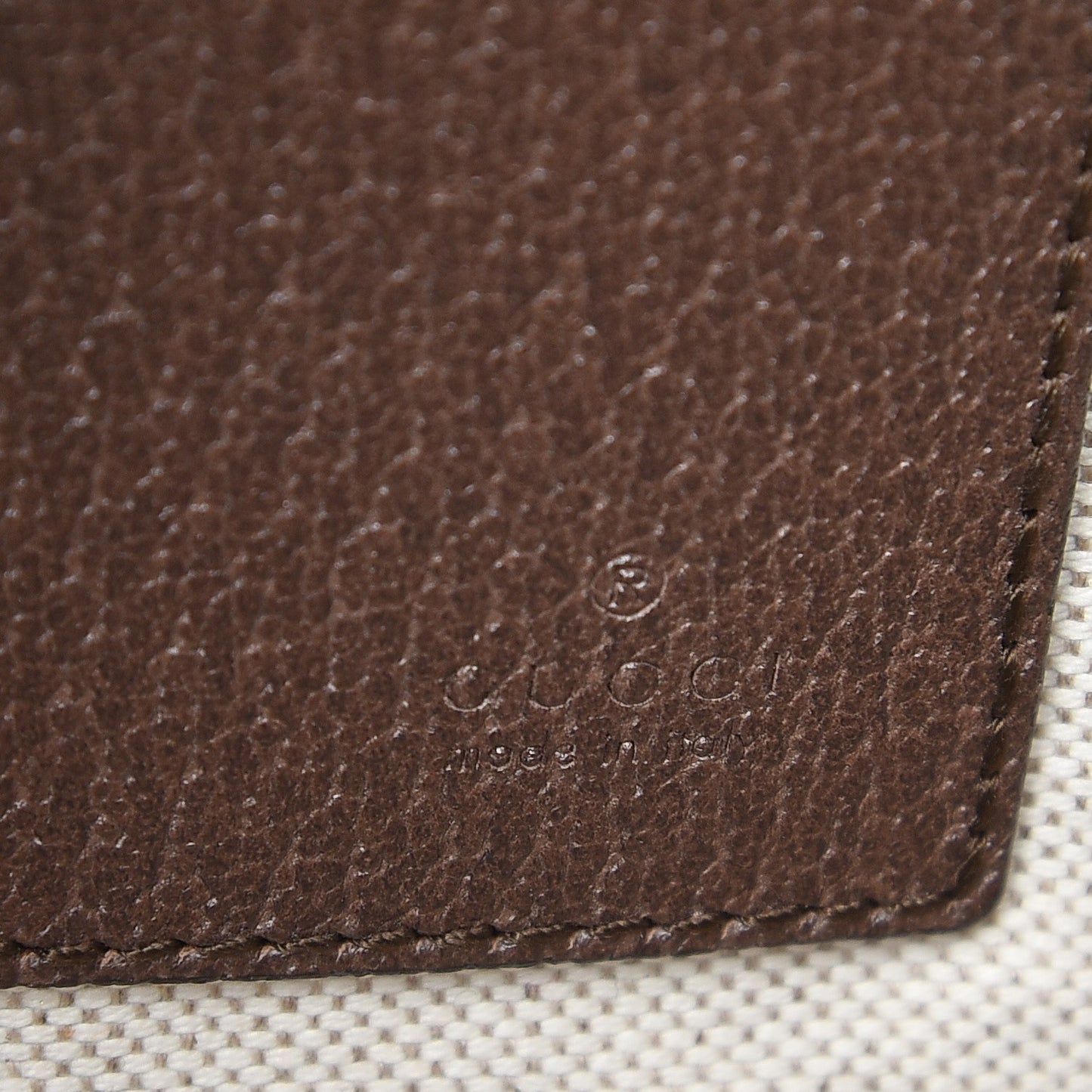 GG Supreme Monogram Courrier Documents Holder Beige New Acero