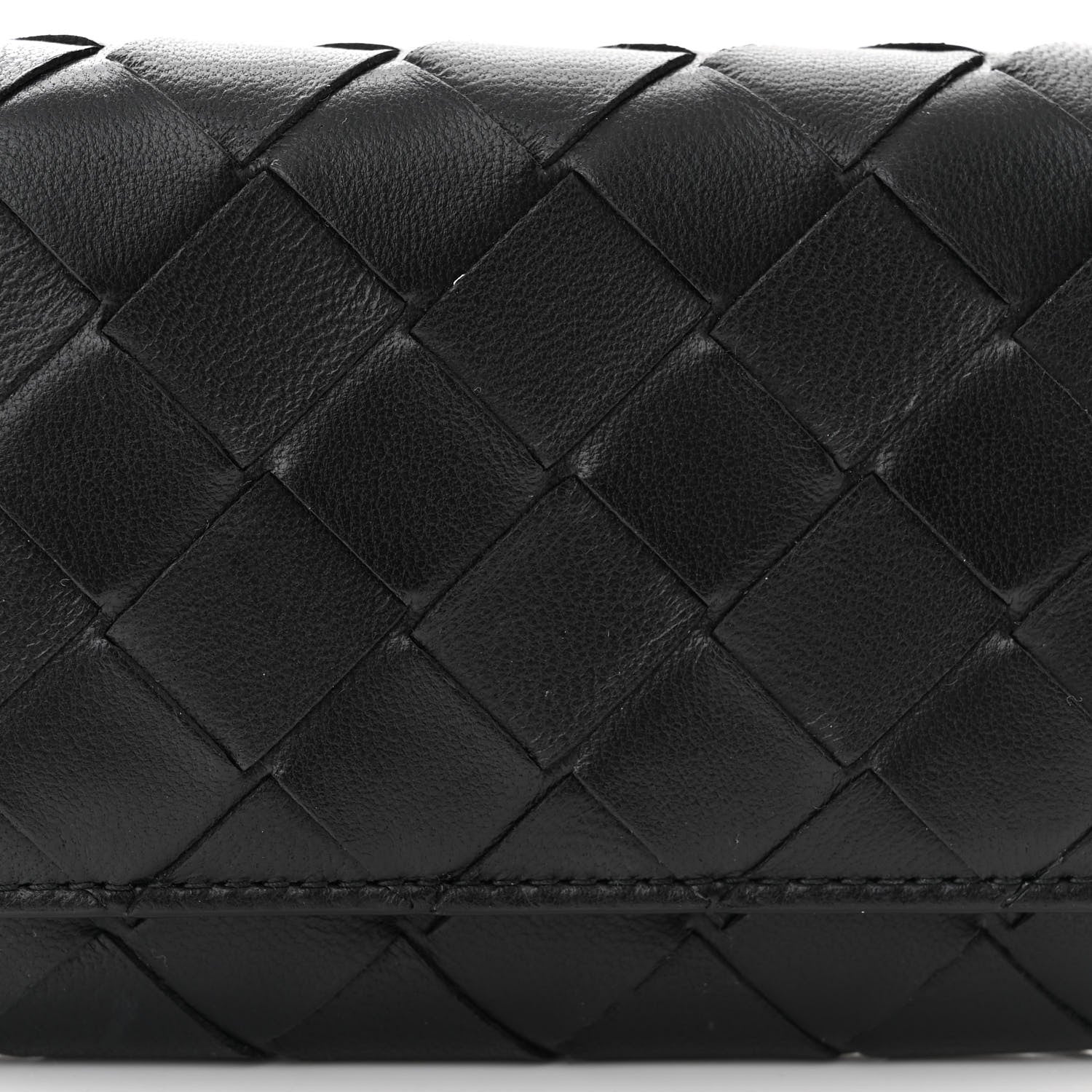 Bottega Veneta Nappa Intrecciato Card Case On Chain Black 7 of 9