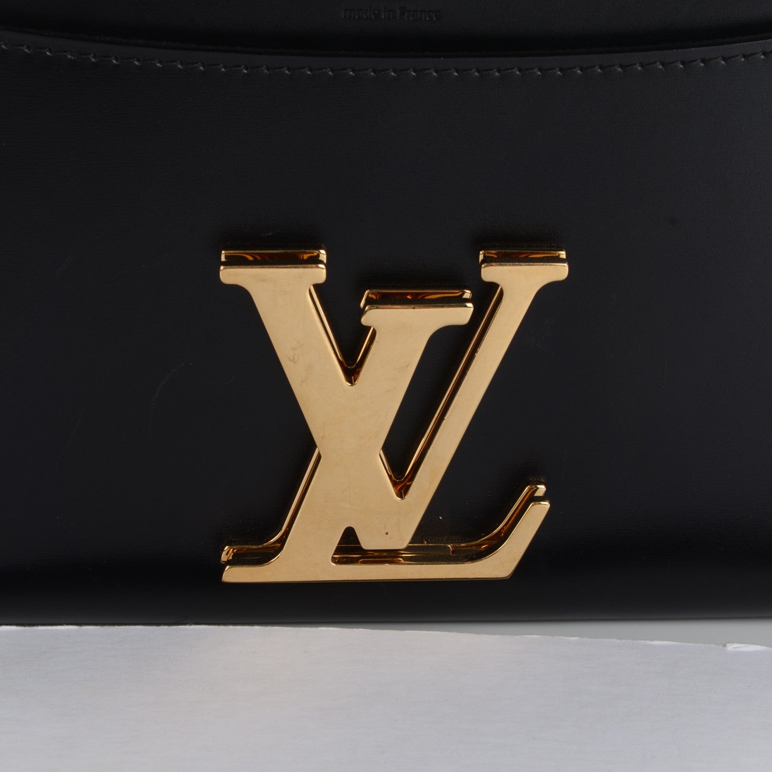 Louis Vuitton Calfskin Chain Louise GM Black 9 of 9