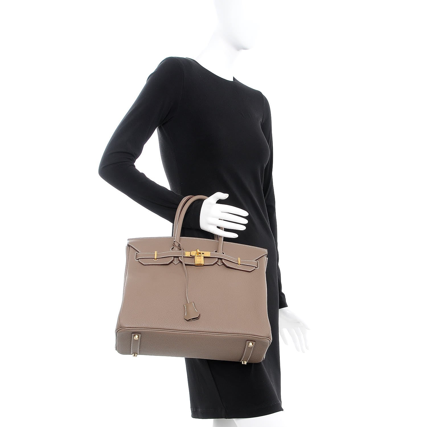 Hermes Togo Birkin 35 Etoupe 2 of 38