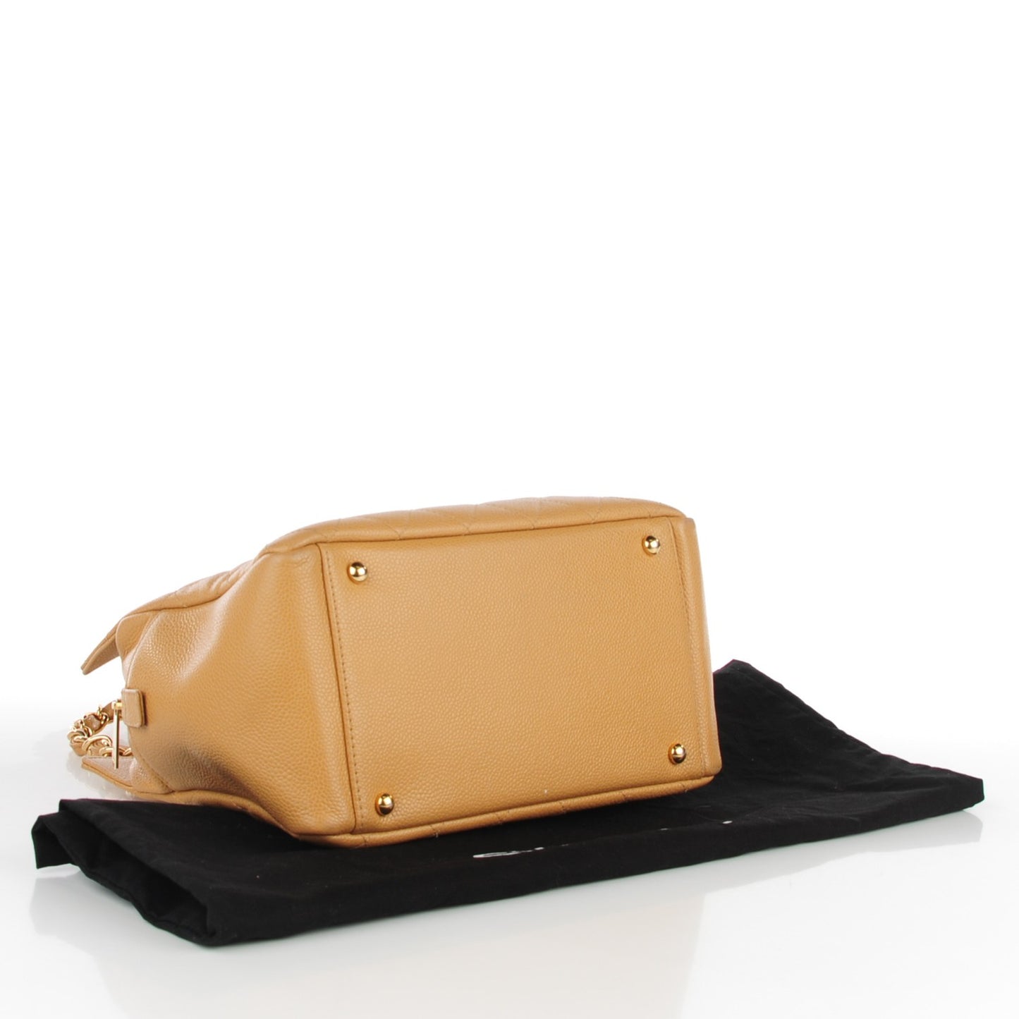 Caviar Quilted Petit Timeless Tote PTT Beige