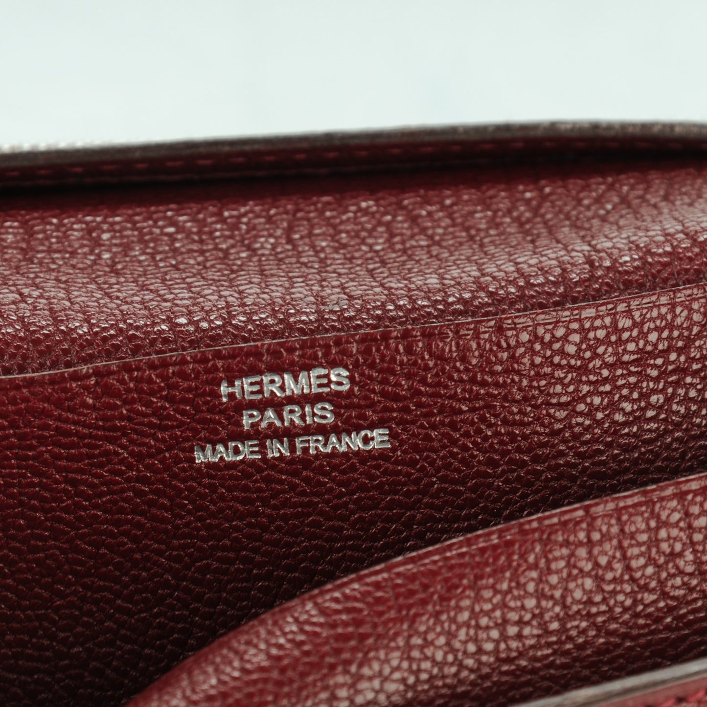 Chevre Mysore Bearn Gusset Wallet Rouge H