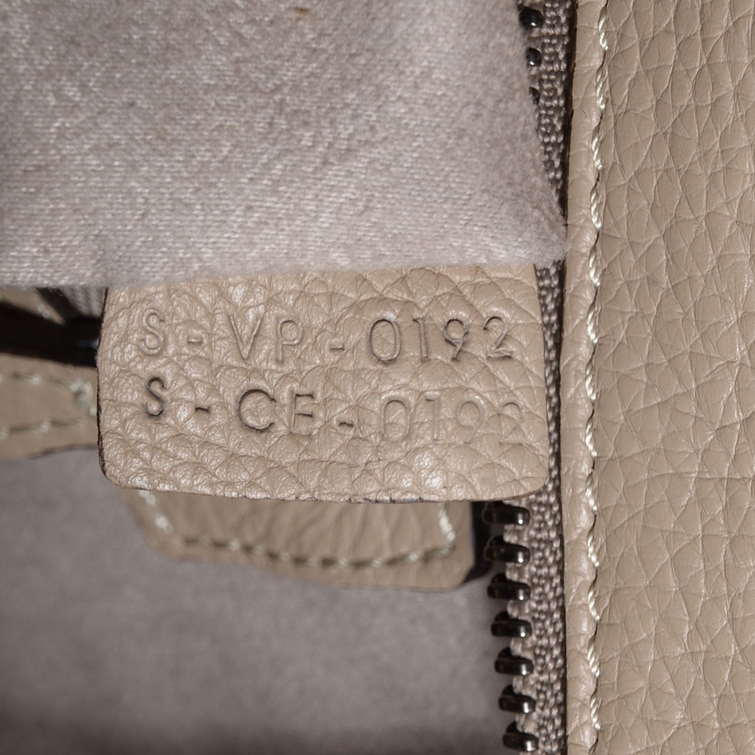Celine Drummed Calfskin Mini Luggage Dune 9 of 10