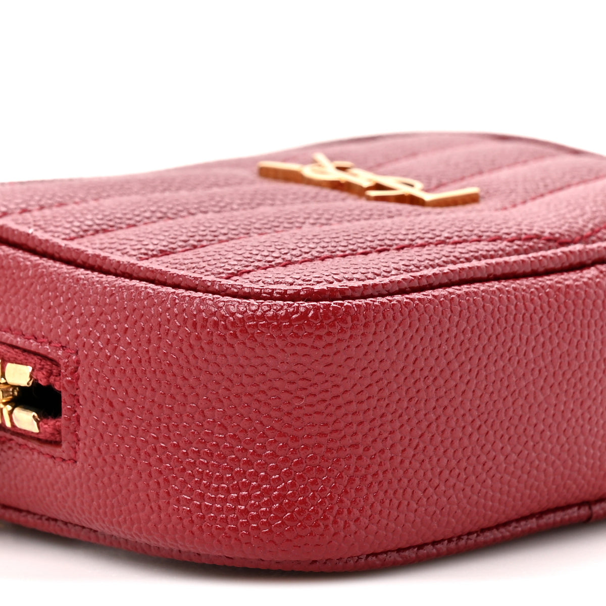 Grain De Poudre Matelasse Monogram Baby Lou Camera Bag Opyum Red
