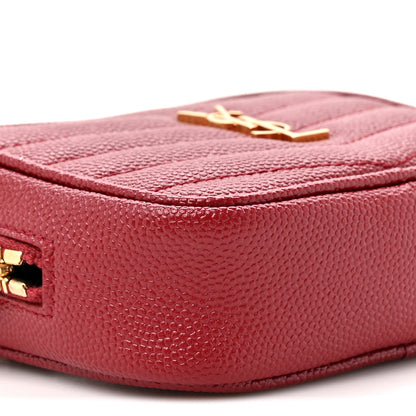 Saint Laurent Grain De Poudre Matelasse Monogram Baby Lou Camera Bag Opyum Red 9 of 9