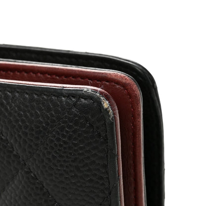 Chanel Caviar Quilted Zipped Pocket Wallet Black 8 of 8