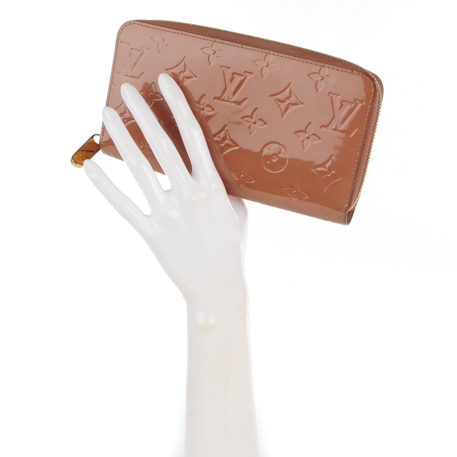 Louis Vuitton Vernis Zippy Wallet Rose Velours 2 of 8