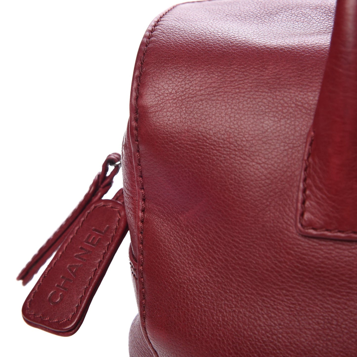 Calfskin CC Bowler Red