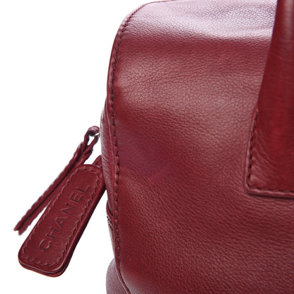 Chanel Calfskin CC Bowler Red 9 of 11