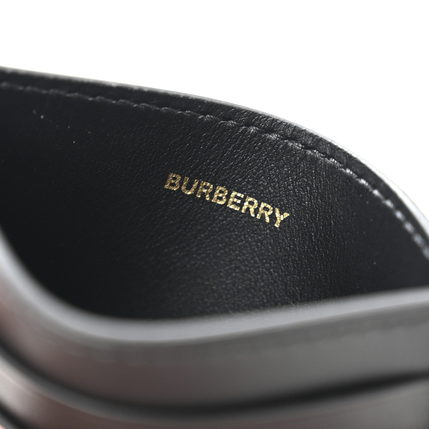 Burberry Smooth Calfskin Coated Canvas Vintage Check Sandon Card Case Beige Black 6 of 9