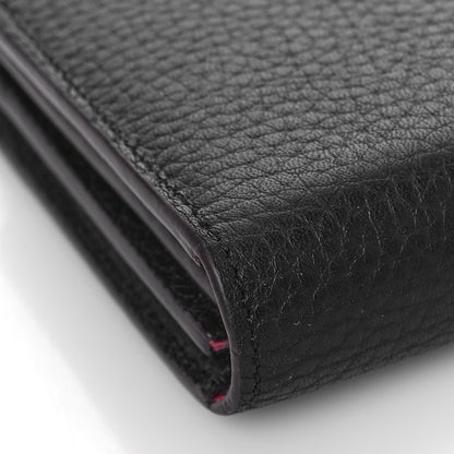 Louis Vuitton Taurillon Comete Wallet Black 7 of 8
