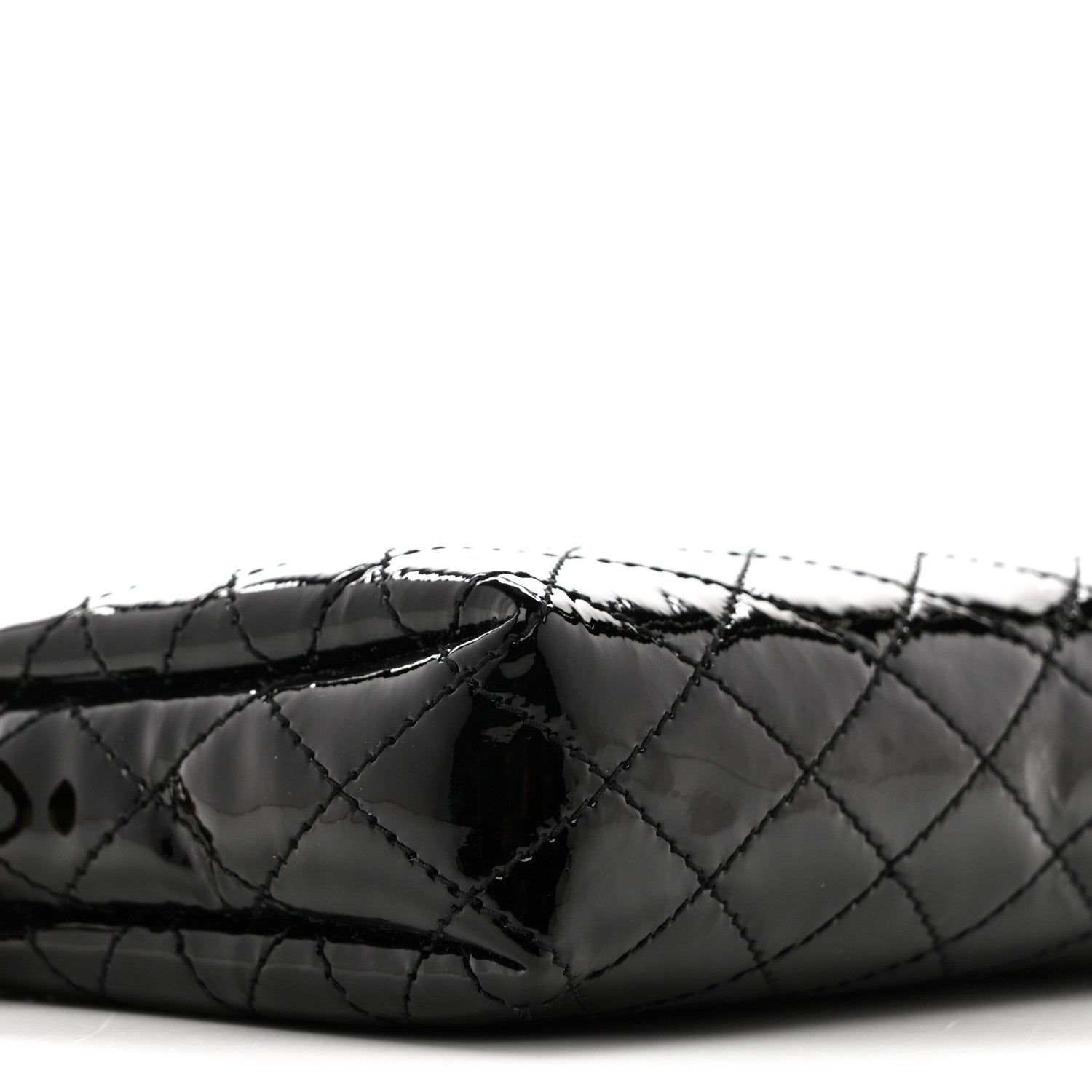 Saint Laurent Patent Quilted Gaby Zipped Pouch Black 9 of 14