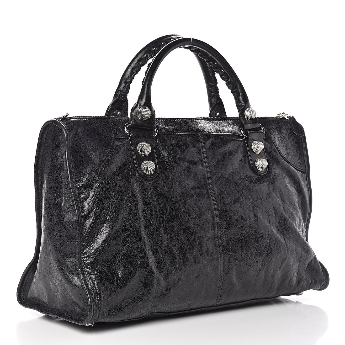 Agneau Giant 21 Silver Hardware Work Black