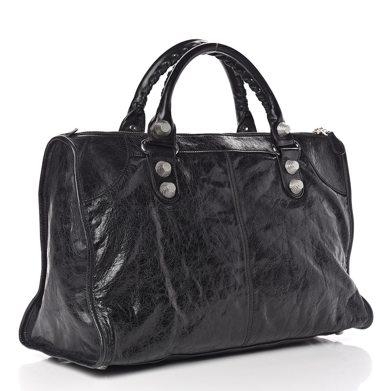 Balenciaga Agneau Giant 21 Silver Hardware Work Black 3 of 10