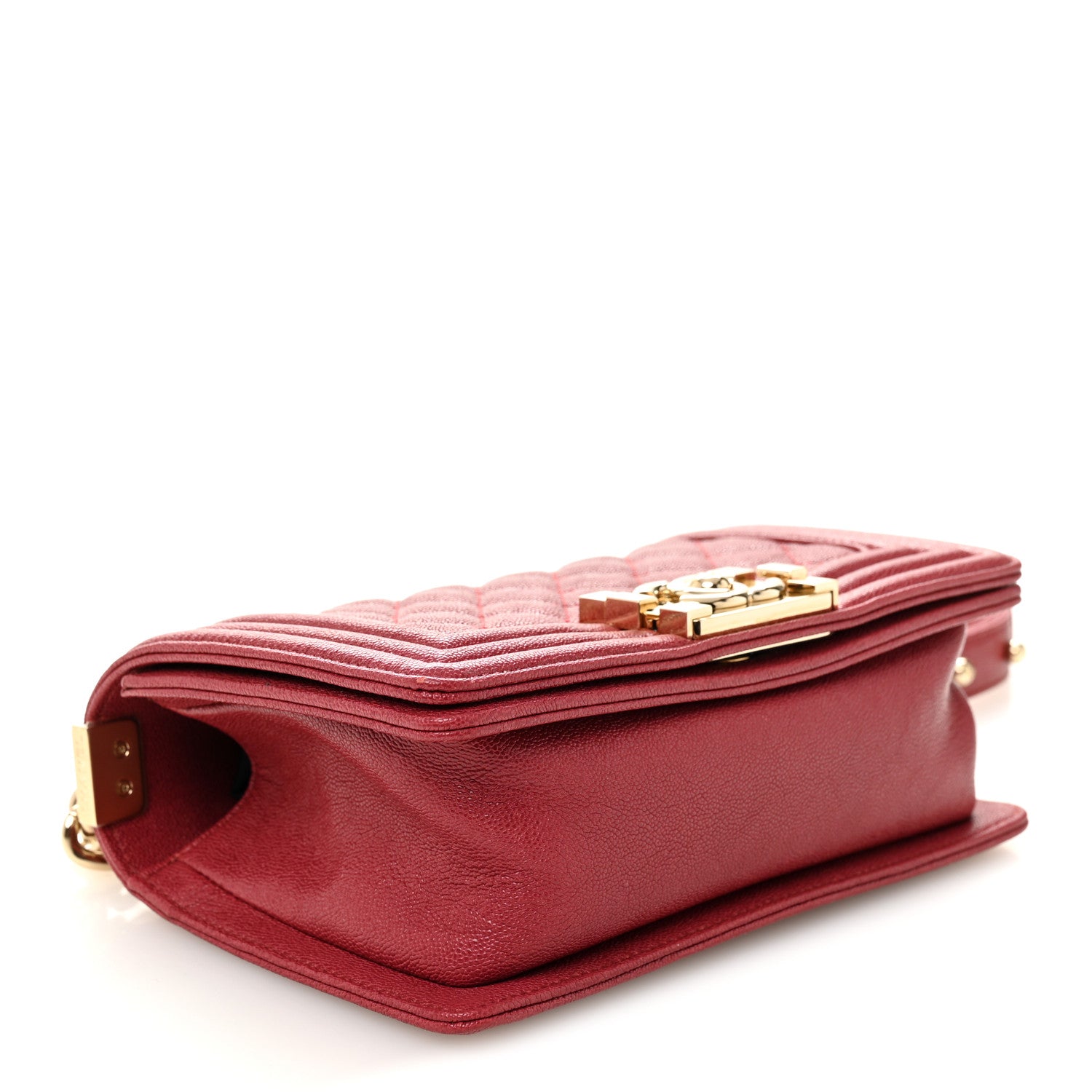 Chanel Caviar Quilted Small Boy Flap Fuchsia 4 of 10