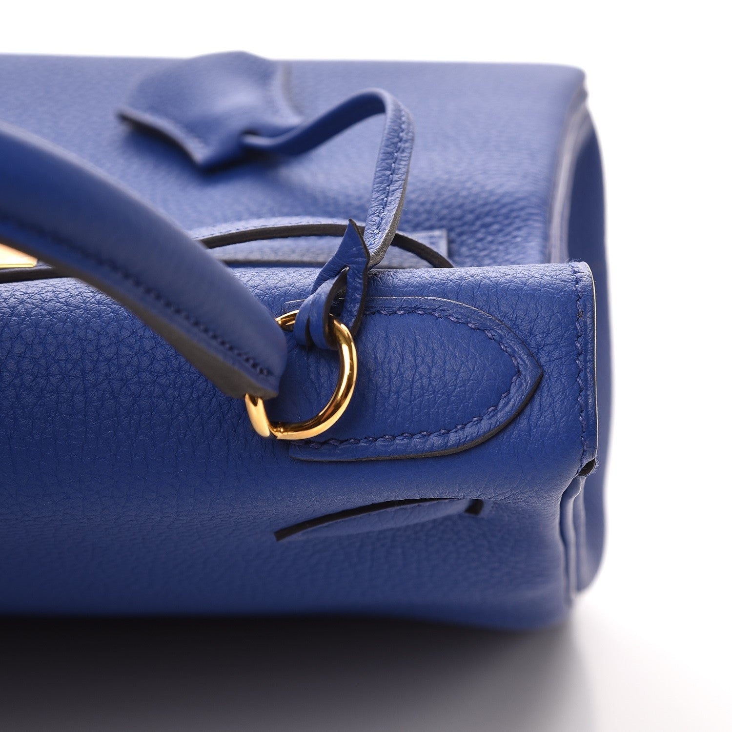 Hermes Togo Kelly Retourne 28 Bleu Electrique 27 of 32