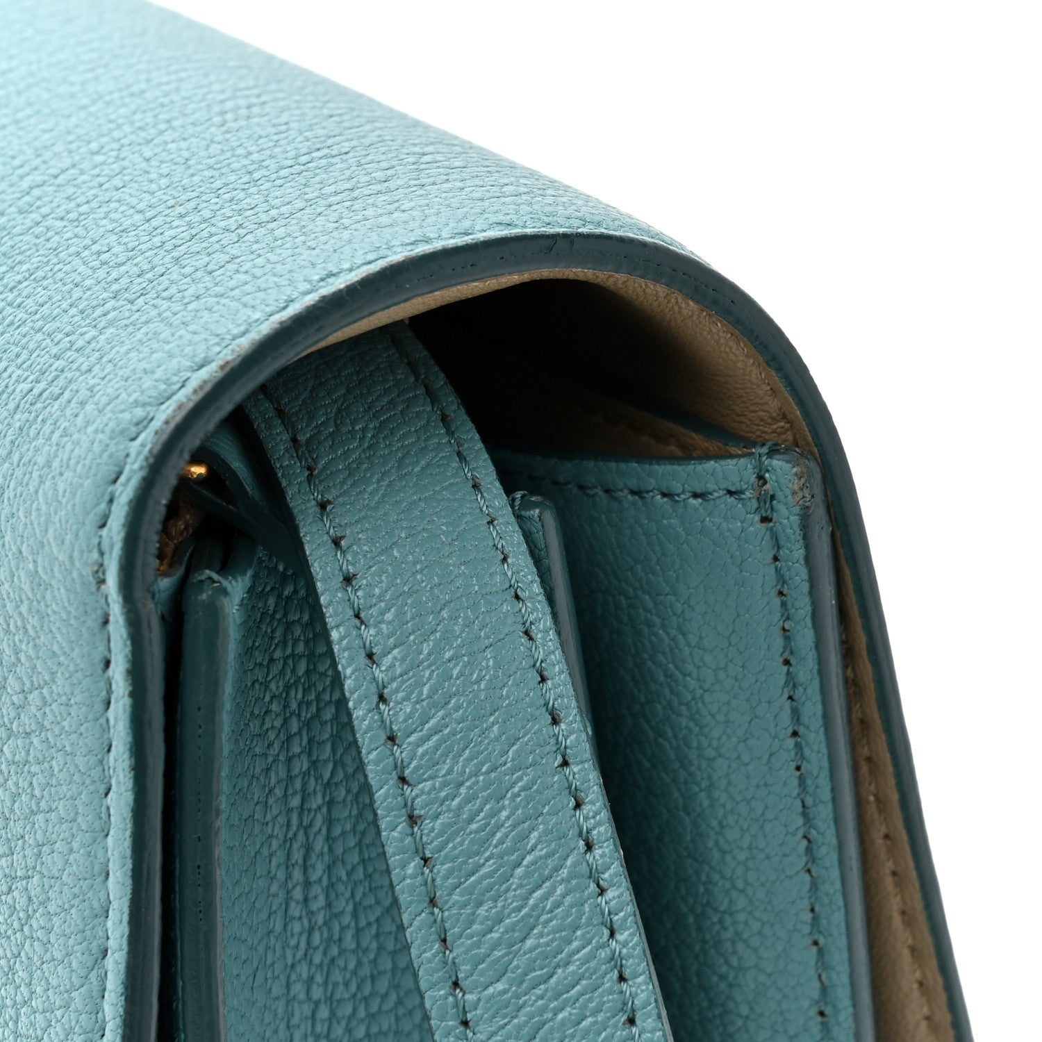 Celine Goatskin Medium Classic Box Flap Bag Antarctic 17 of 18