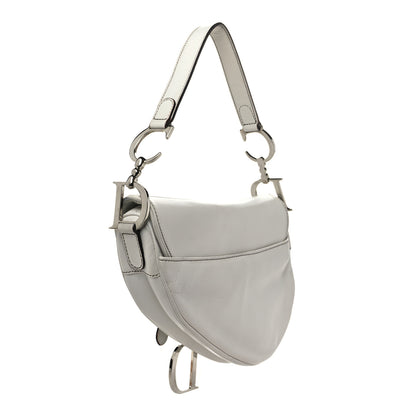 Christian Dior Calfskin Saddle Bag White 3 of 12
