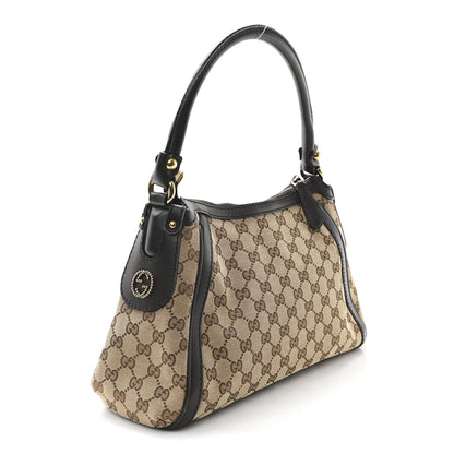 Gucci Monogram Small Scarlett Studded Interlocking G Hobo Dark Brown 3 of 11