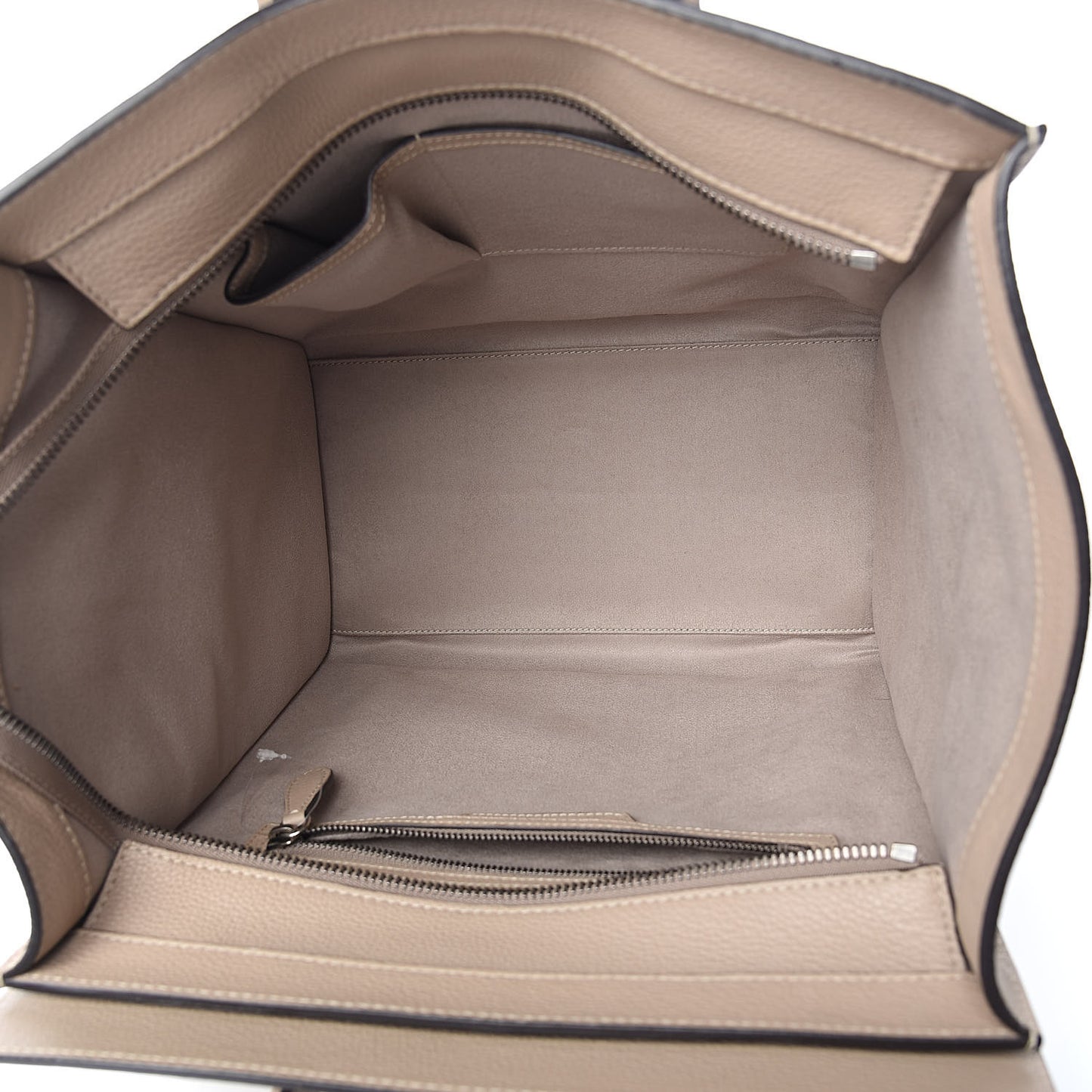 Drummed Calfskin Mini Luggage Dune