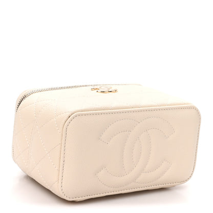 Chanel Caviar Quilted Trendy Handle Mini Vanity Ecru 3 of 10