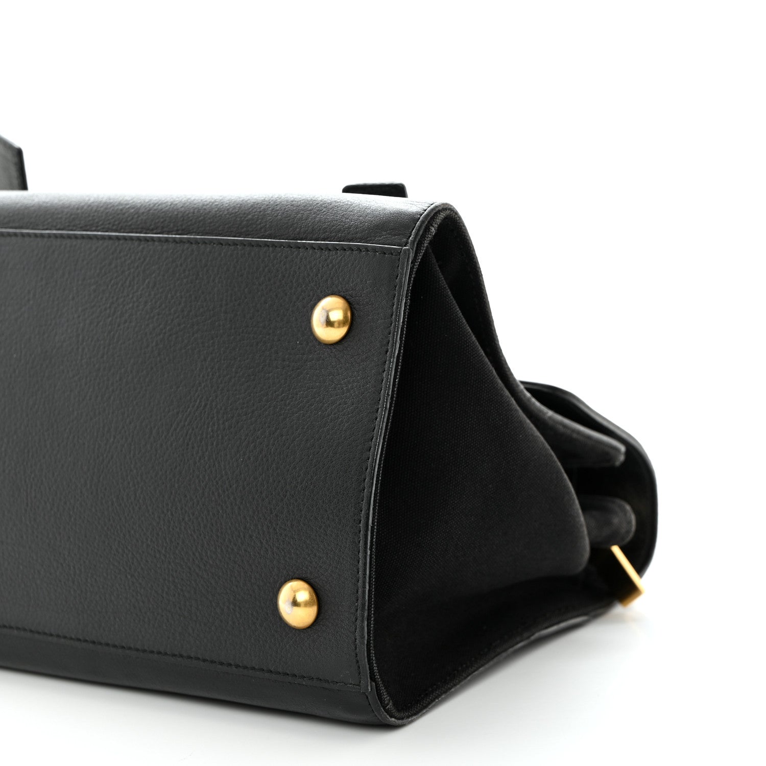Saint Laurent Calfskin Canvas Small Muse Two Black 10 of 13
