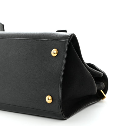 Saint Laurent Calfskin Canvas Small Muse Two Black 10 of 13