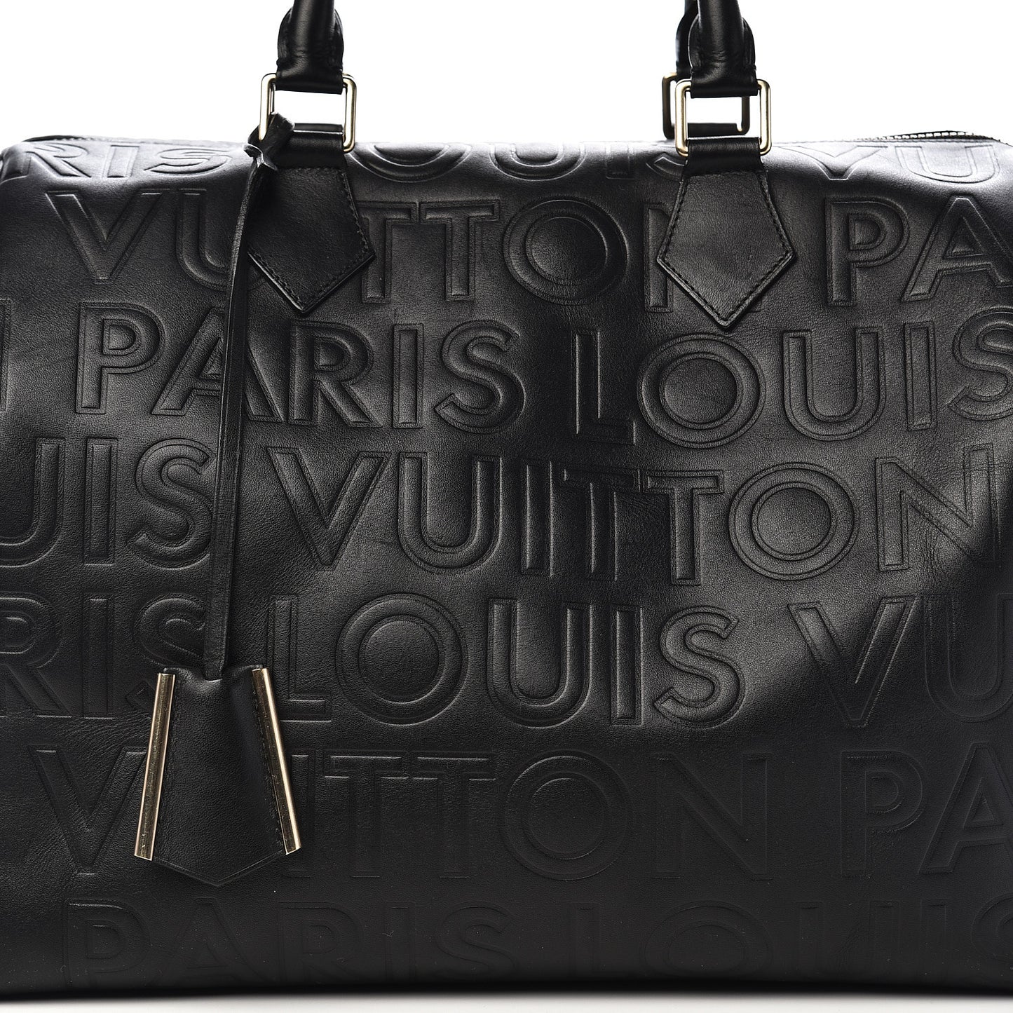 Calfskin Embossed Speedy Cube 30 Black