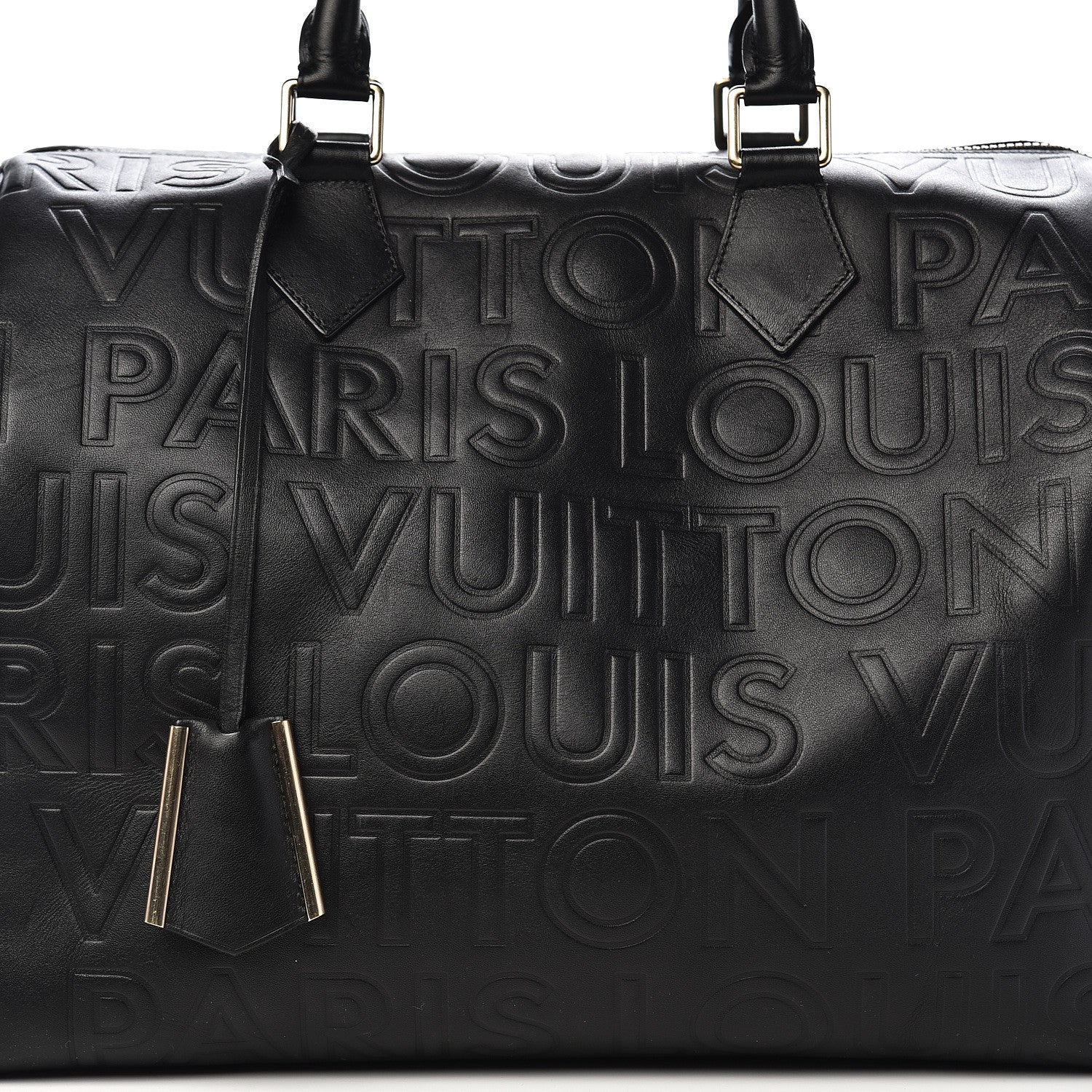 Louis Vuitton Calfskin Embossed Speedy Cube 30 Black 11 of 11