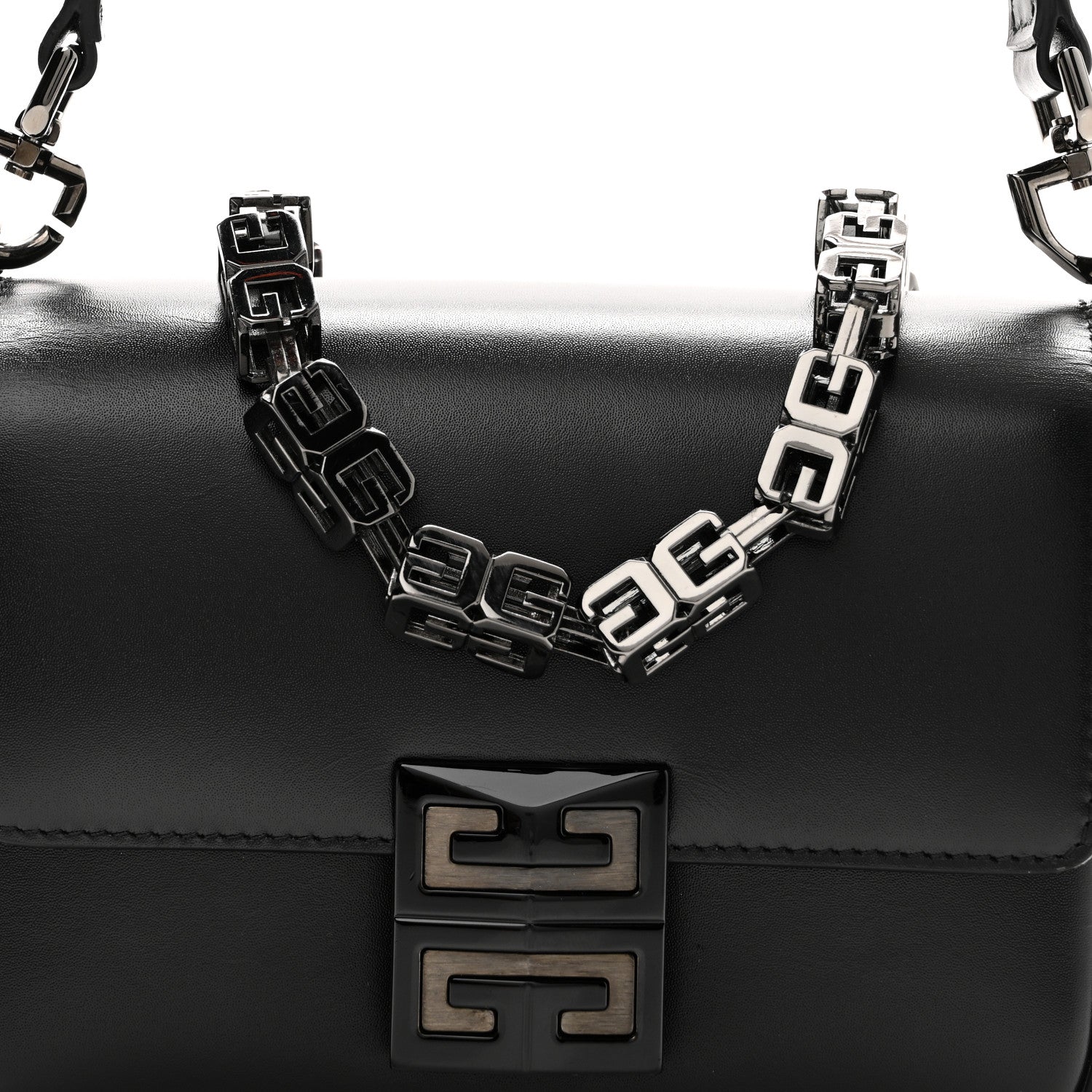 Givenchy Box Calfskin Small 4G Cube Chain Shoulder Bag So Black