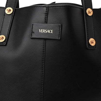 Versace Calfskin Palazzo Tote Black 8 of 13