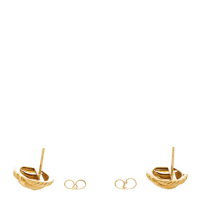 David Yurman 18K Yellow Gold Diamond Tides Earrings 3 of 5