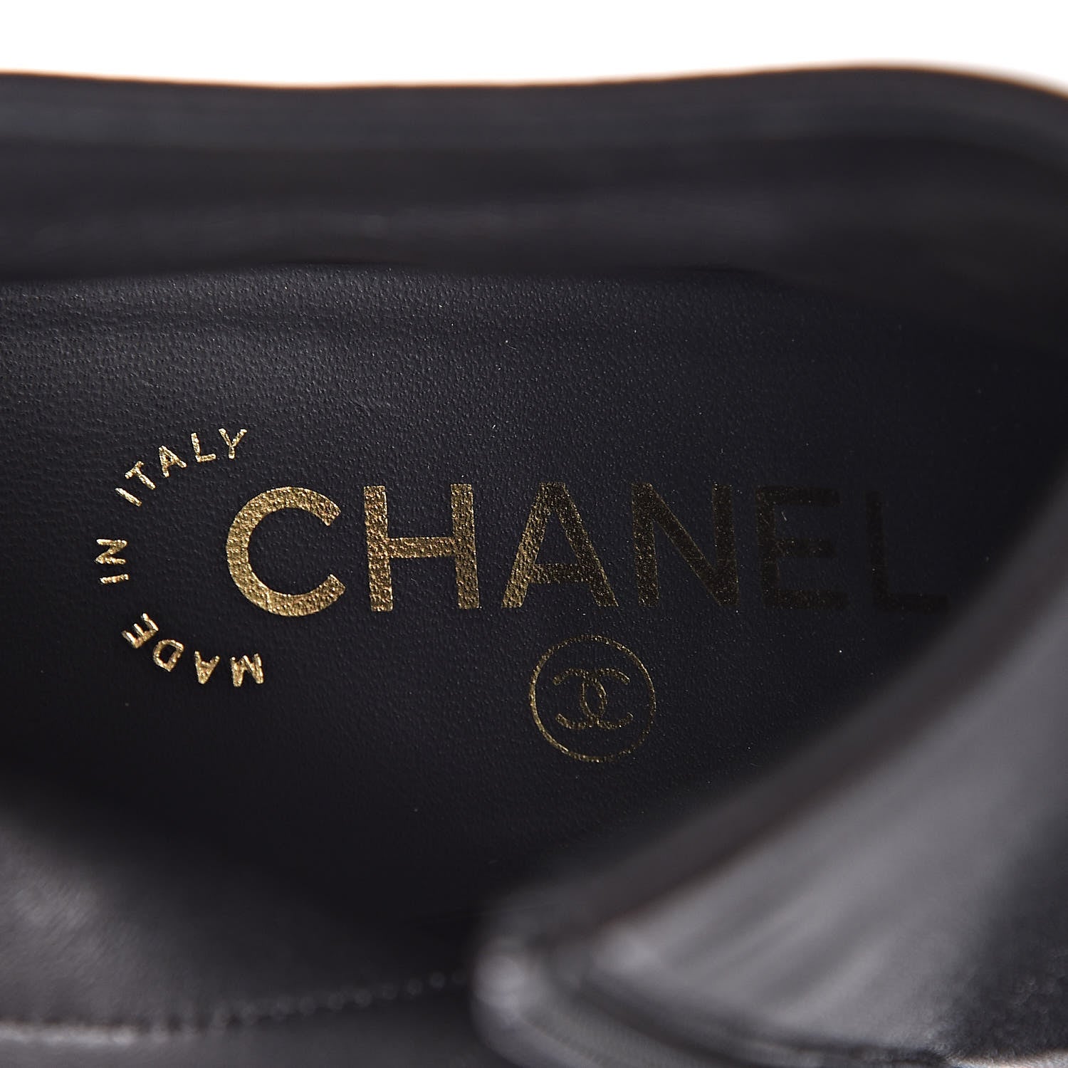 Chanel Lambskin Satin Pointed Toe CC Short Boots 37 Black 7 of 9