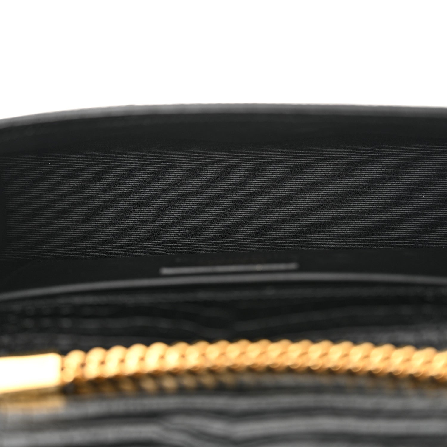 Saint Laurent Calfskin Crocodile Embossed Medium Classic Monogram Kate Tassel Satchel Black 5 of 13