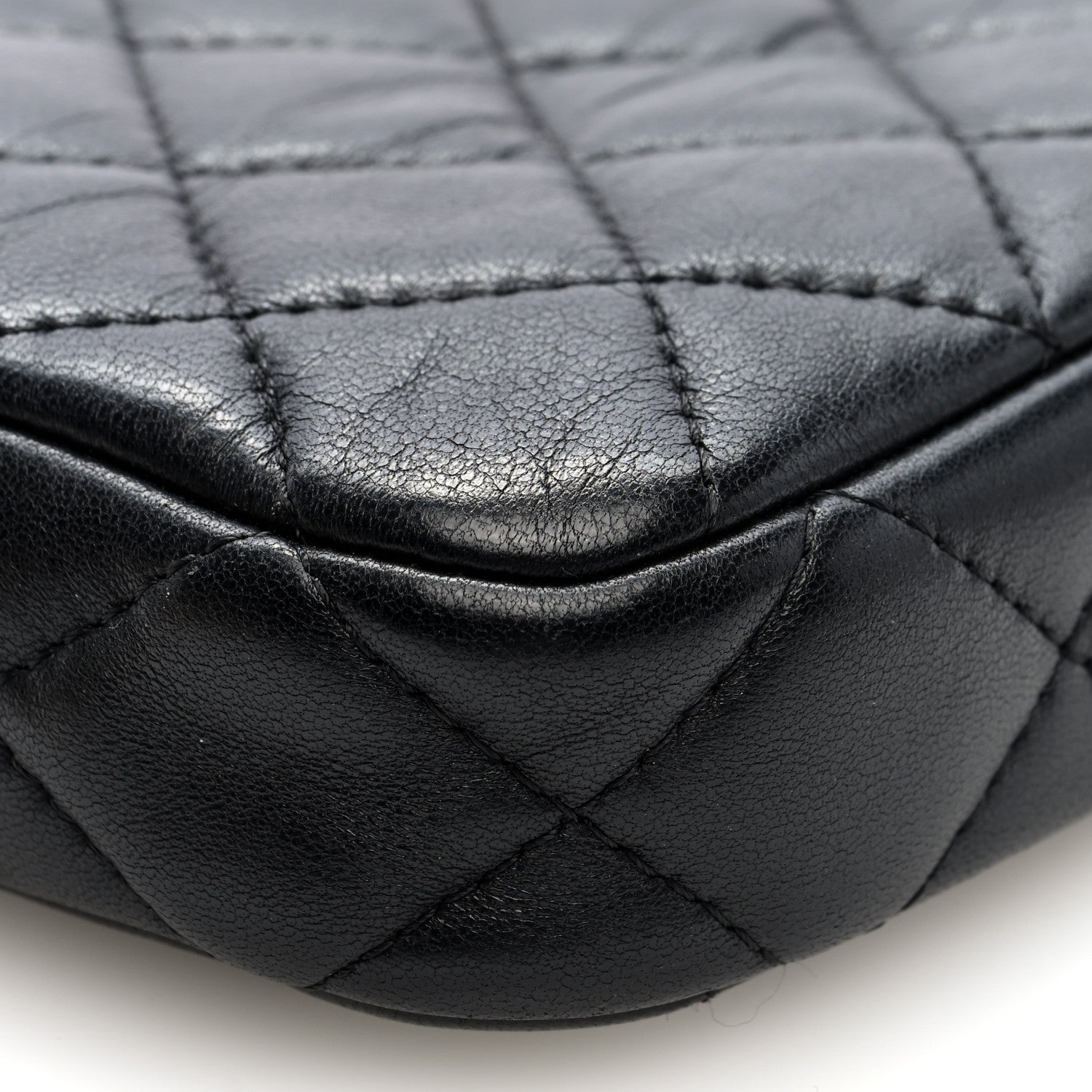 Chanel Lambskin Quilted Small Clutch With Chain Black 11 of 13