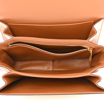 Celine Textile Calfskin Classique Triomphe Bag Natural Tan 5 of 14