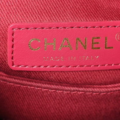 Chanel Tweed Mini Coco Handle Flap Fuchsia 6 of 10