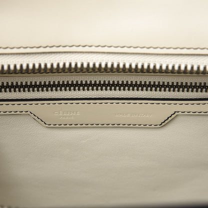 Celine Satin Calfskin Micro Debossed Luggage White 6 of 8