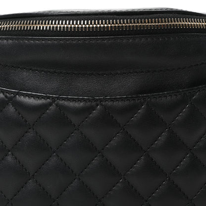 Chanel Lambskin Quilted Waist Bag Fanny Pack Black 8 of 10