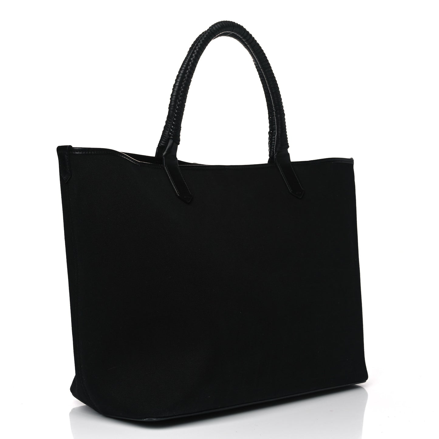 Canvas Medium Antigona Logo Tote Black