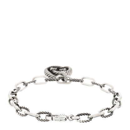 Gucci Sterling Silver Interlocking G Charm Bracelet 2 of 3