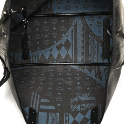 MCM Visetos Medium Reversible Shopper Tote Black 5 of 13