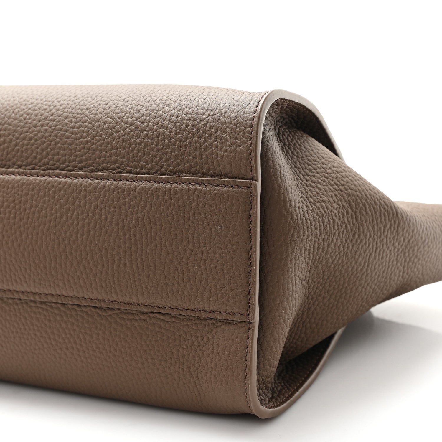 The Row Grained Calfskin Marlo 12 Tote Bag Dark Olive 9 of 9