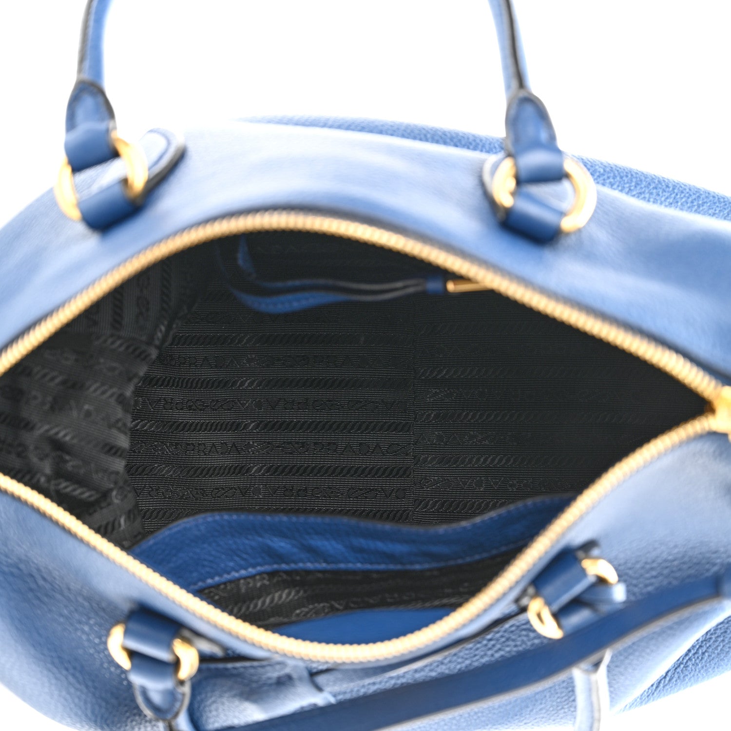Prada Vitello Phenix Bauletto Bluette 5 of 12